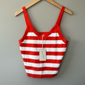 Universal Thread Striped‎ Sweater Tank Sz L NWT